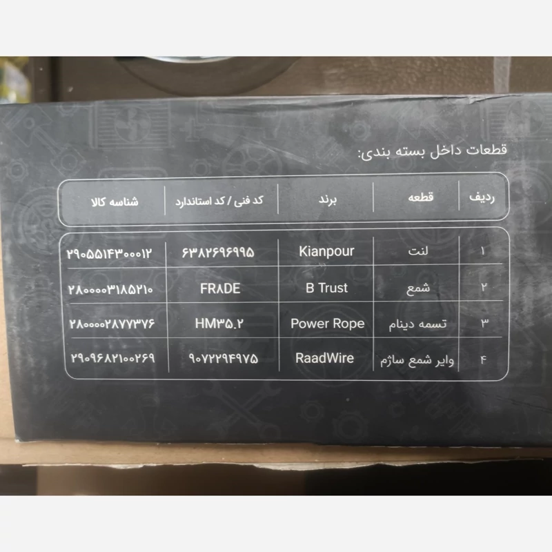 پک لوازم یدکی پراید (پس کرایه)